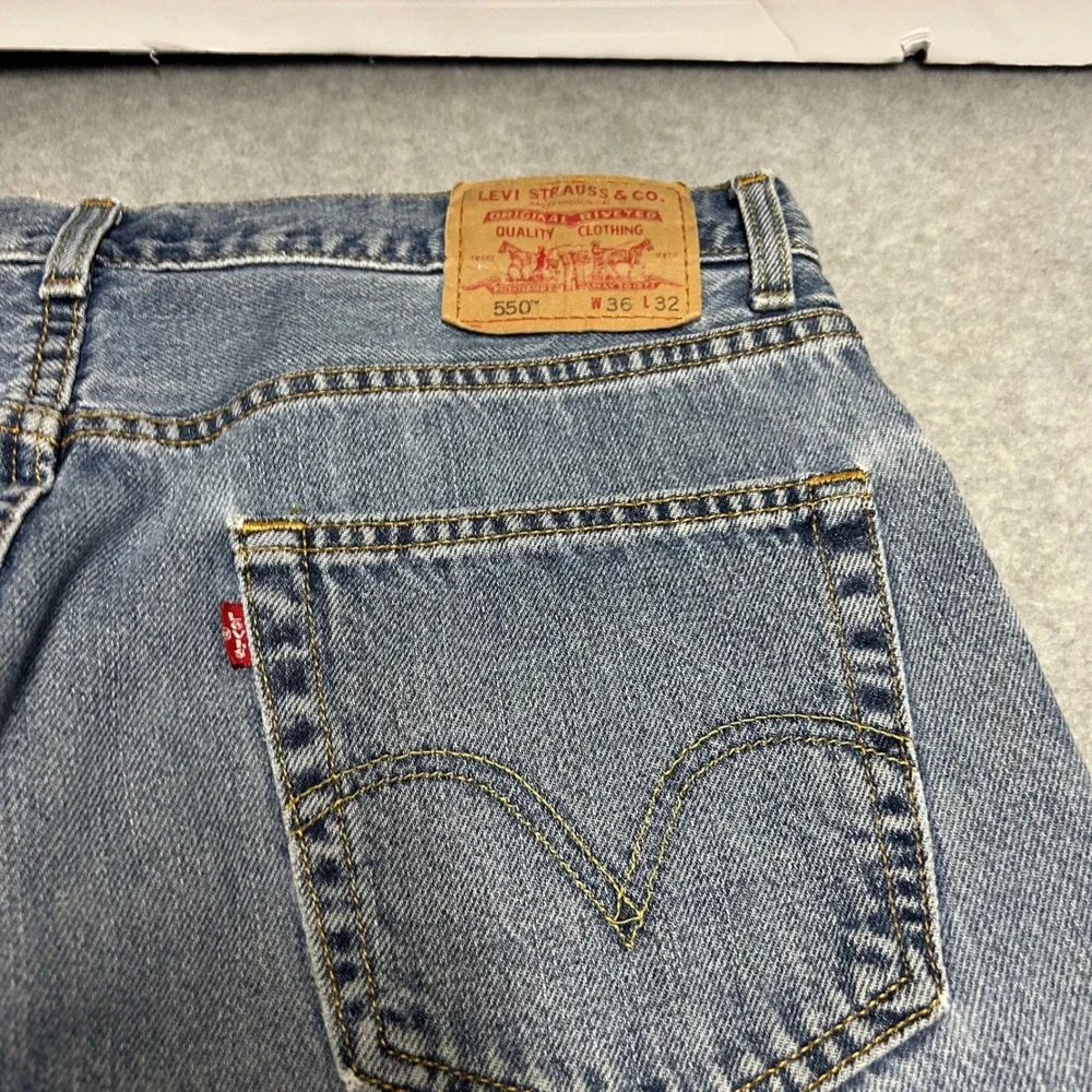 Levi's 550 Relaxed Fit Jeans Blue Mens 36x32 Denim Vintage Baggy 90s